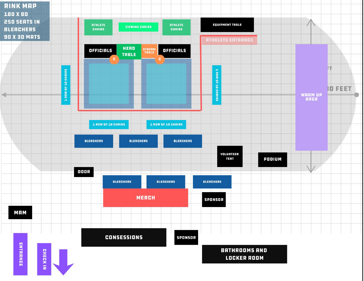 Event rink layout